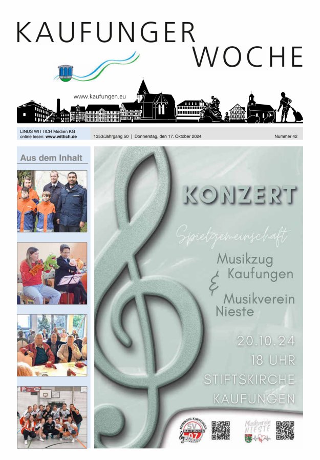 Kaufunger Woche Titelblatt 42/2024