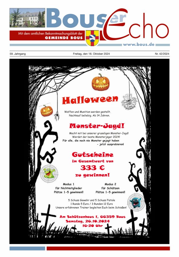 Bouser Echo Titelblatt 42/2024