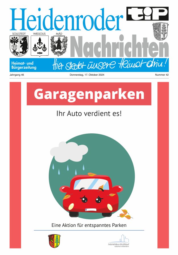 "tip" Heidenroder Nachrichten Titelblatt 42/2024