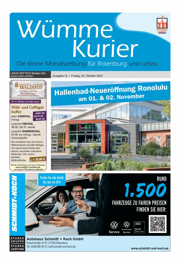 Wümme Kurier Titelblatt 10/2024