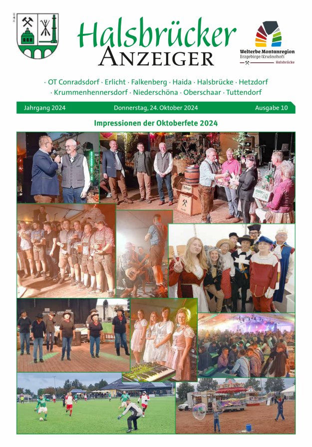 Halsbrücker Anzeiger Titelblatt 10/2024