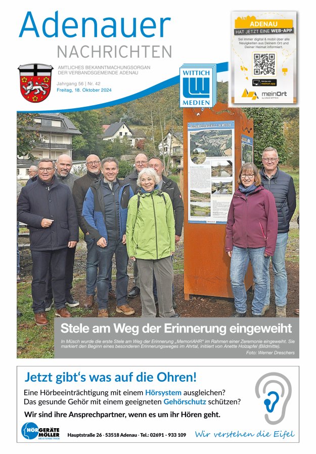 Adenauer Nachrichten Titelblatt 42/2024