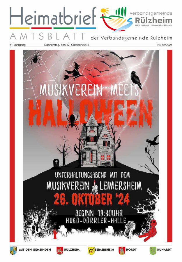 Heimatbrief VG Rülzheim Titelblatt 42/2024