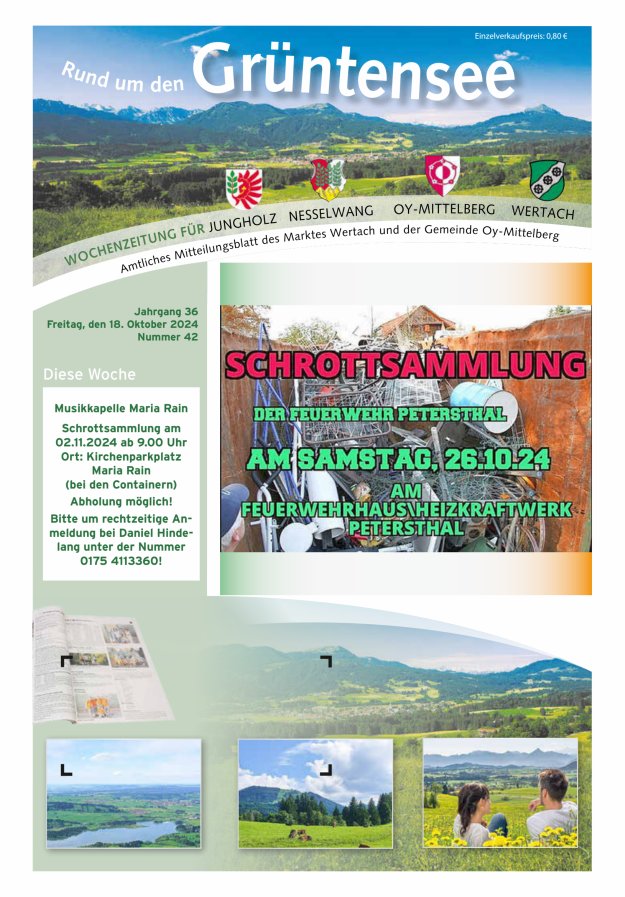 Rund um den Grüntensee Titelblatt 42/2024