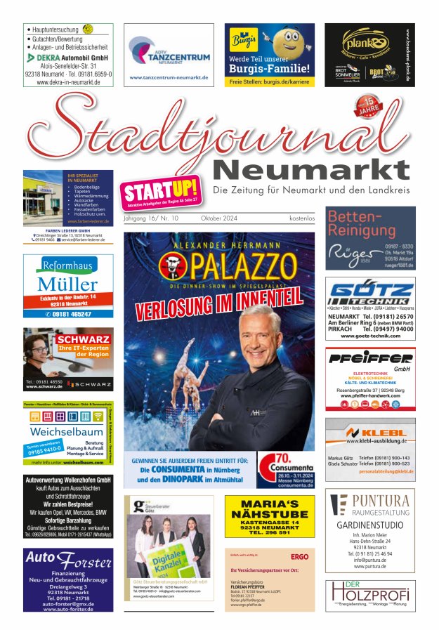 Stadtjournal Neumarkt Titelblatt 10/2024