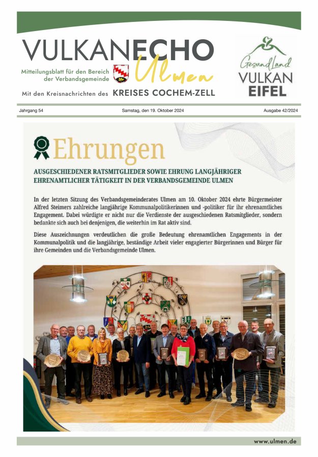 Vulkan Echo VG Ulmen Titelblatt 42/2024