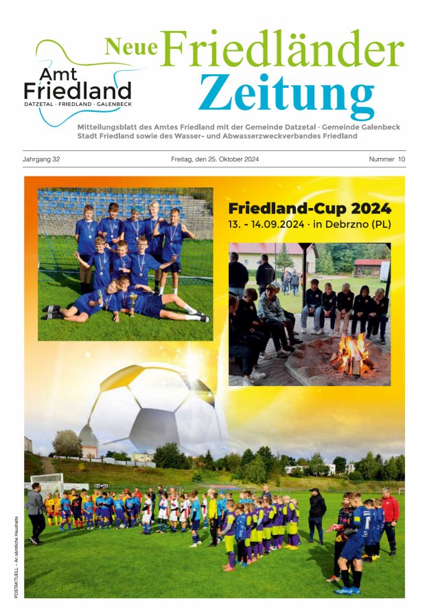 Neue Friedländer Zeitung Titelblatt 10/2024