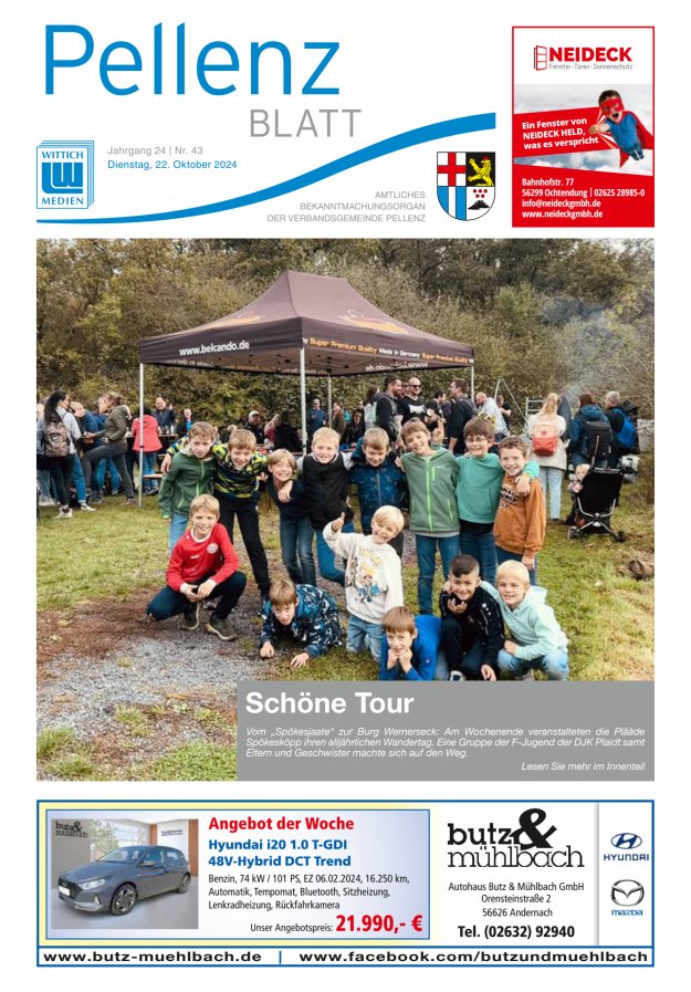 Pellenzblatt Titelblatt 43/2024
