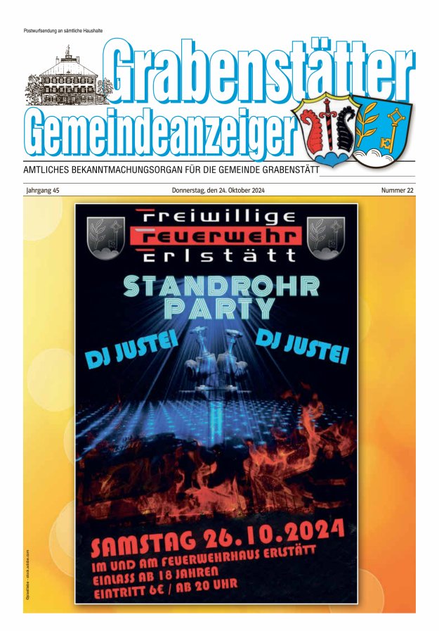 Grabenstätter Gemeindeanzeiger Titelblatt 22/2024