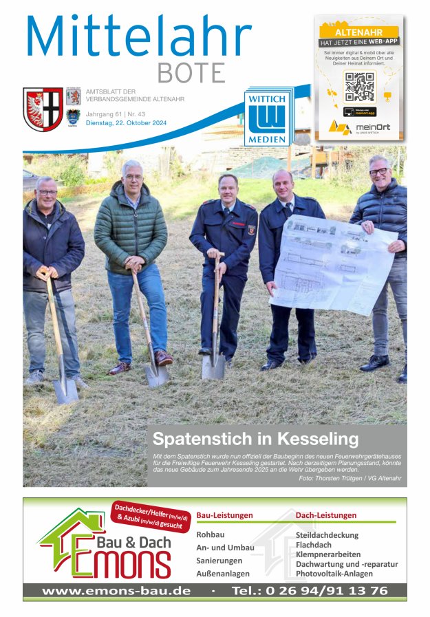 Mittelahr Bote Titelblatt 43/2024
