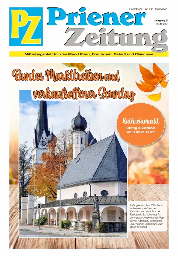Priener Zeitung Titelblatt 10/2024