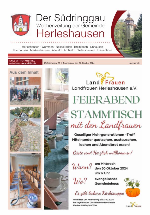 Der Südringgau Titelblatt 43/2024