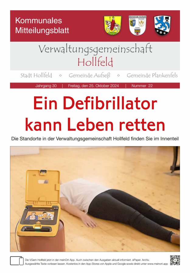 MB der Verwaltungsgemeinschaft Hollfeld  Titelblatt 22/2024