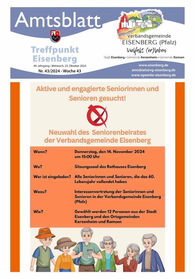 Treffpunkt Eisenberg Titelblatt 43/2024