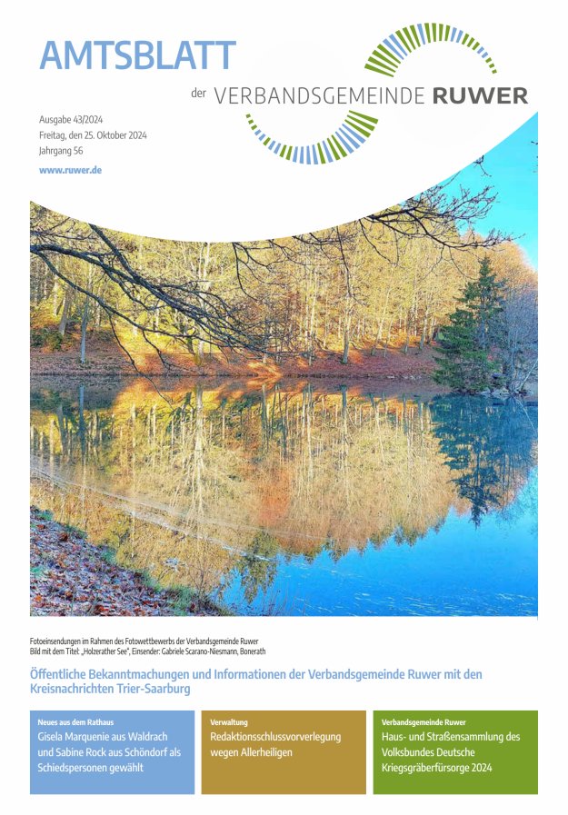 Amtsblatt VG Ruwer Titelblatt 43/2024