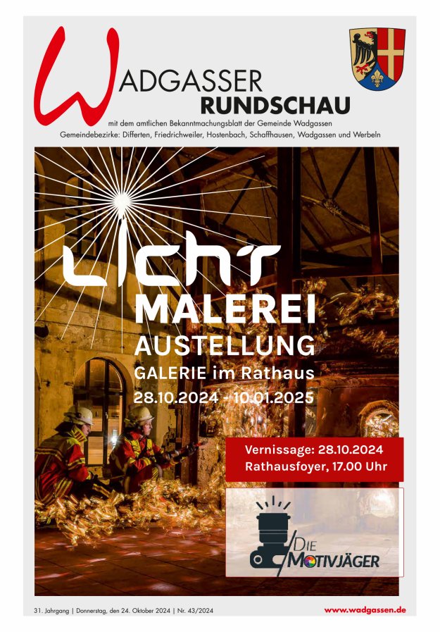 Wadgasser Rundschau Titelblatt 43/2024