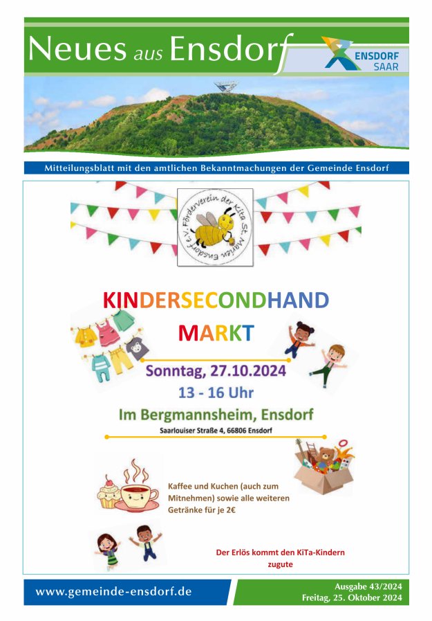Neues aus Ensdorf Titelblatt 43/2024