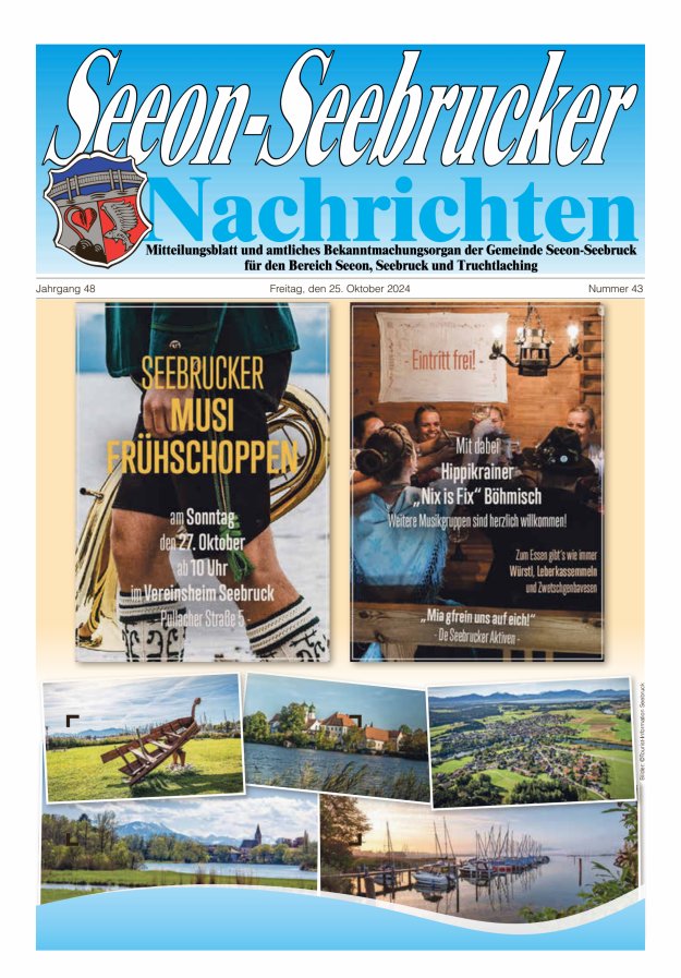 Seeon-Seebrucker Nachrichten Titelblatt 43/2024