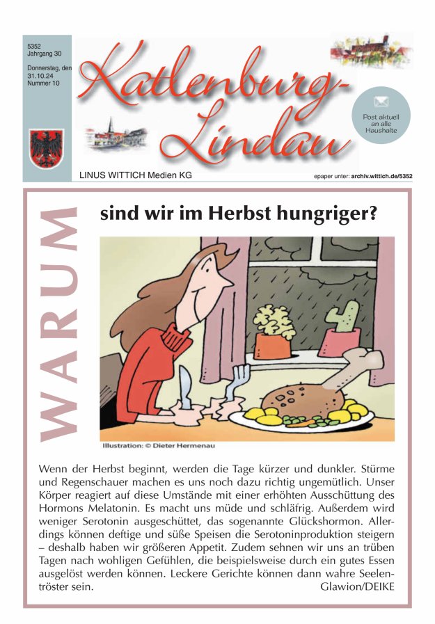 Blickpunkt Katlenburg Lindau Titelblatt 10/2024