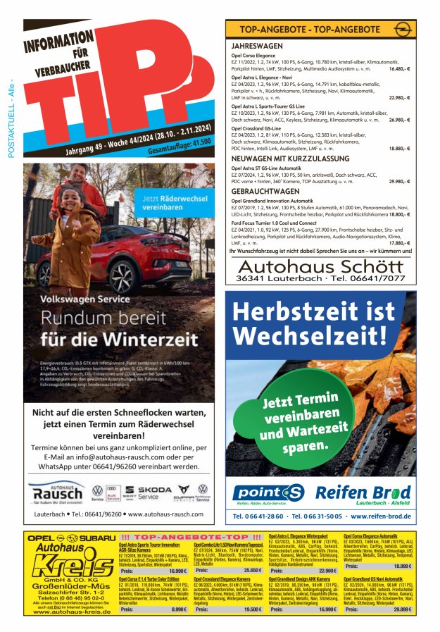 Tipp Vogelsberg Titelblatt 44/2024