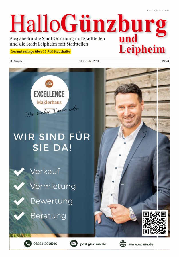 Informationen für die Bürger der Stadt Günzburg und ihrer Stadtteile Titelblatt 11/2024