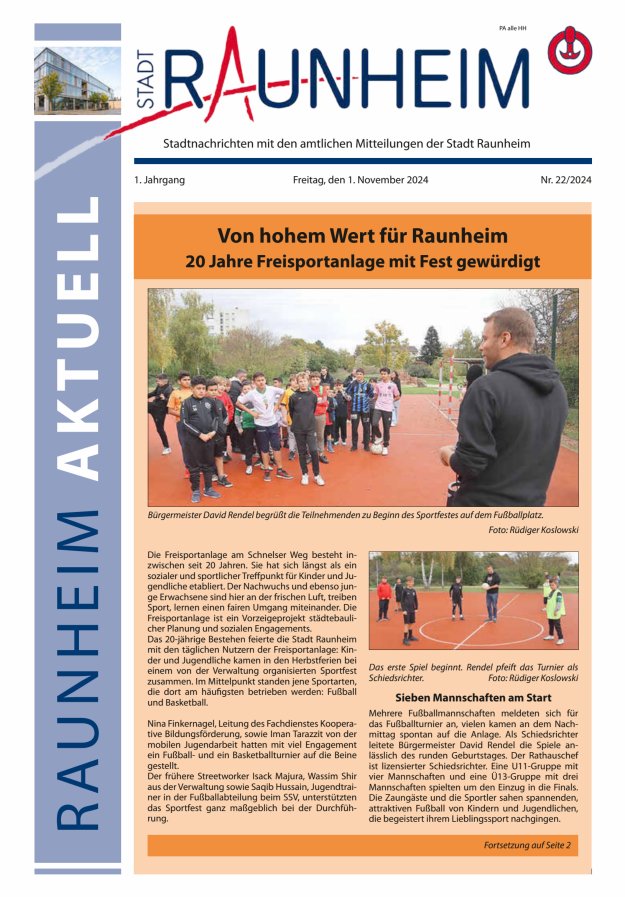 Raunheim aktuell Titelblatt 22/2024