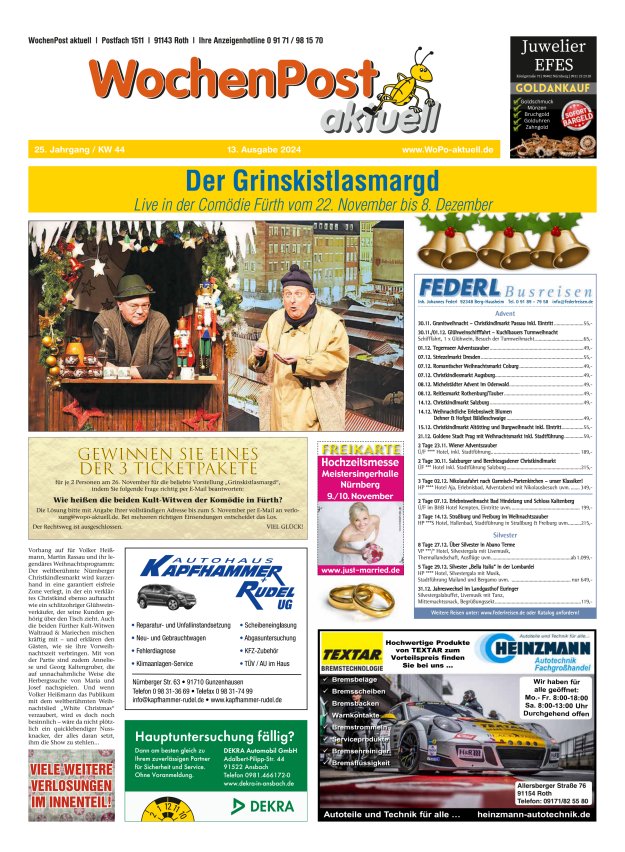 Wochenpost aktuell Titelblatt 14/2024