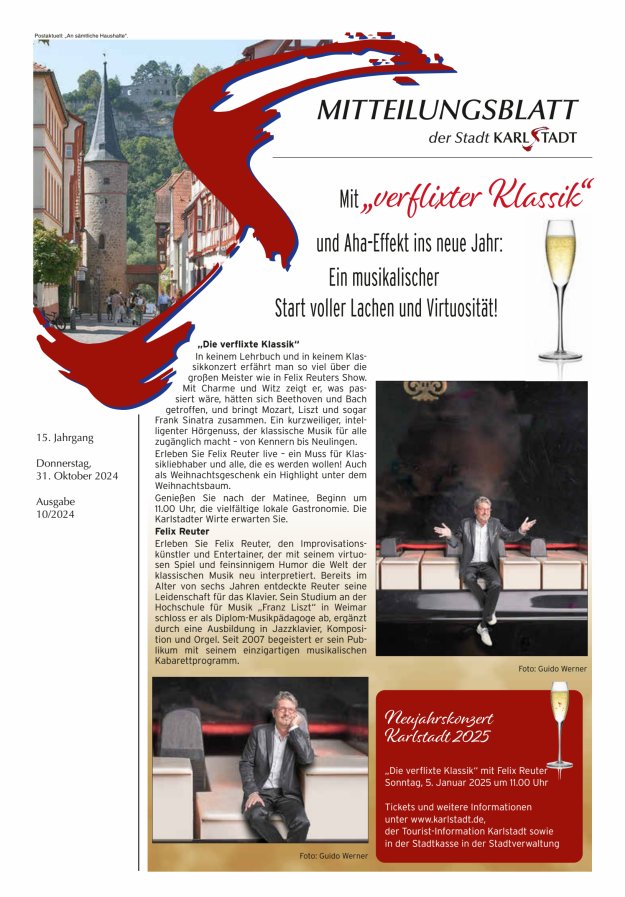 Mitteilungsblatt Karlstadt Titelblatt 10/2024