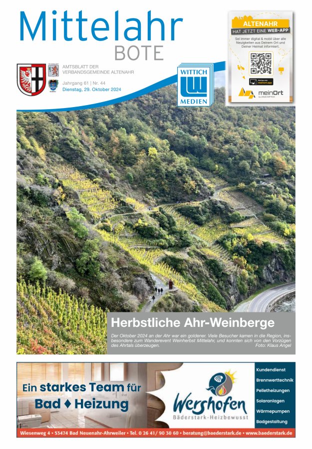 Mittelahr Bote Titelblatt 44/2024