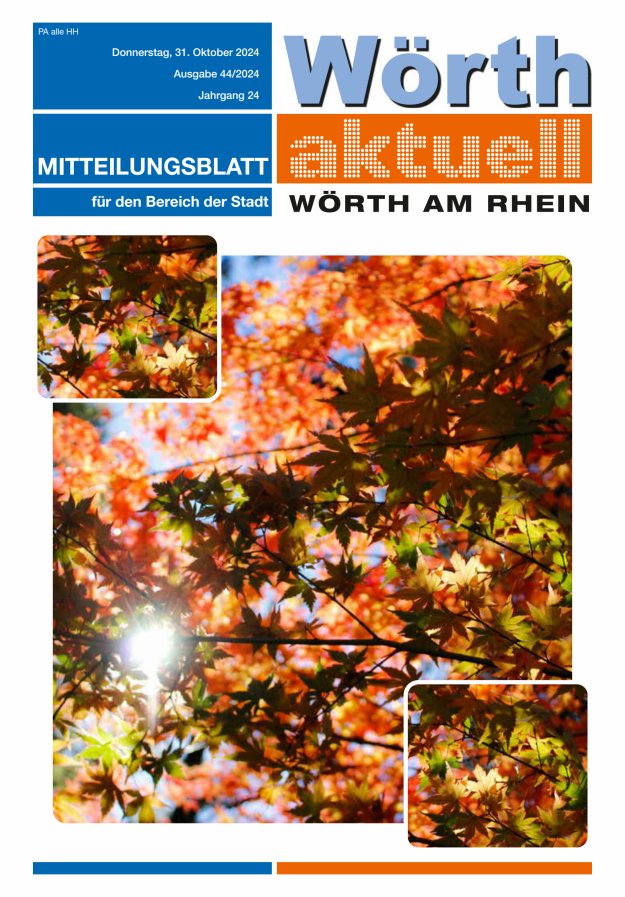 Wörth aktuell Titelblatt 44/2024