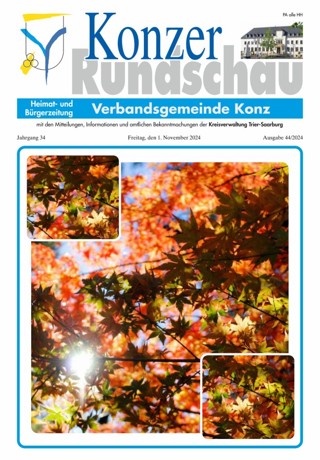 Konzer Rundschau Titelblatt 44/2024