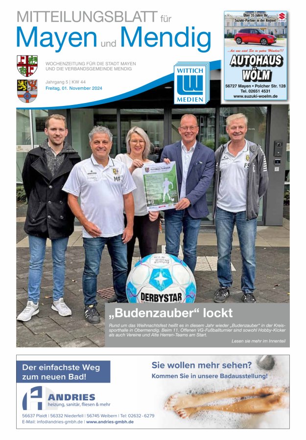 Mitteilungsblatt für Mayen und Mendig Titelblatt 44/2024