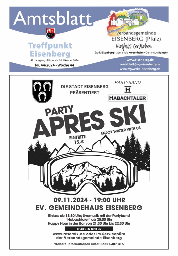 Treffpunkt Eisenberg Titelblatt 44/2024