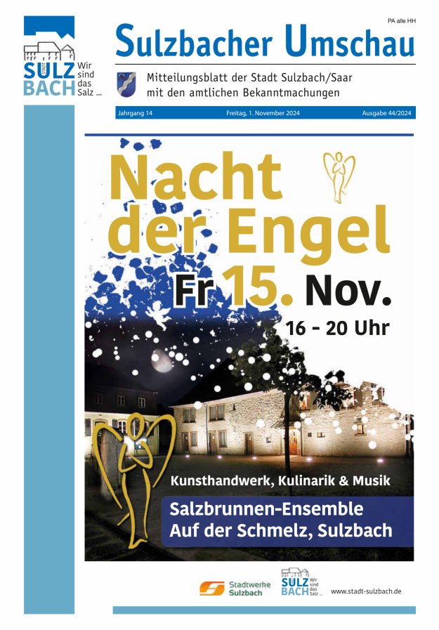Sulzbacher Umschau Titelblatt 44/2024