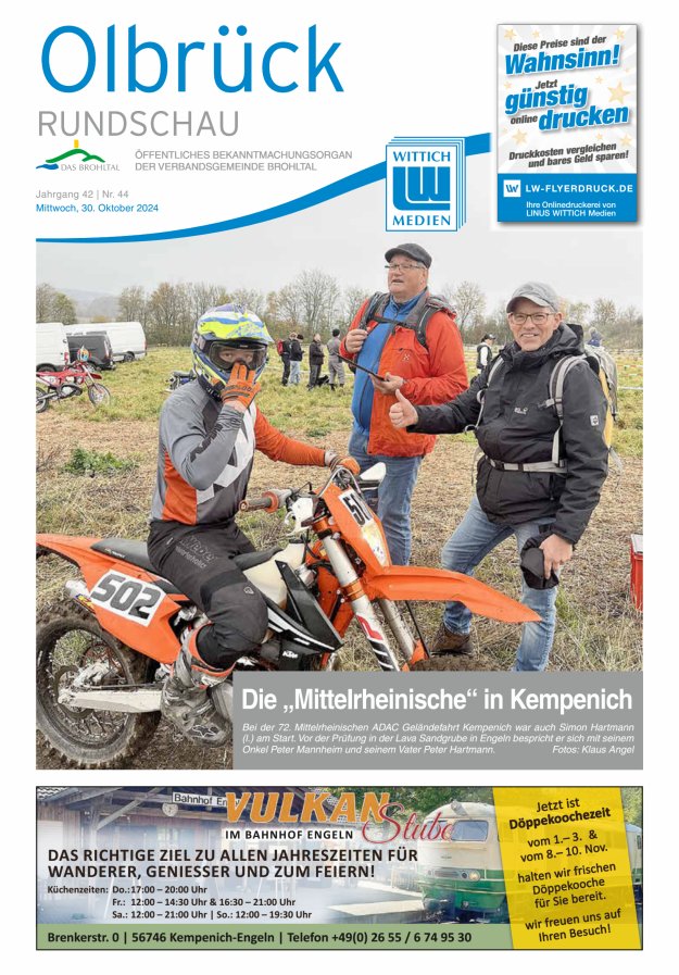 Olbrück Rundschau Titelblatt 44/2024