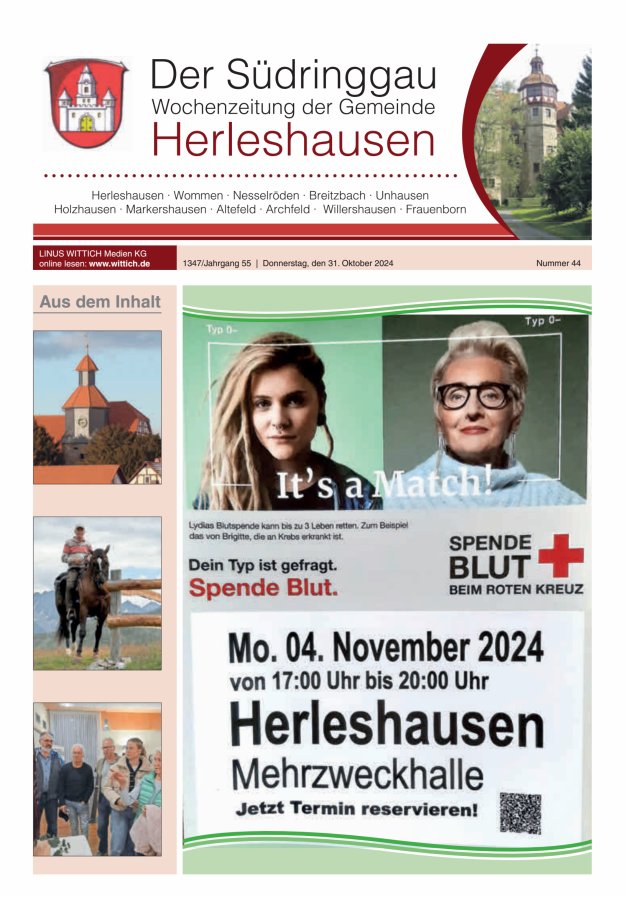 Der Südringgau Titelblatt 44/2024