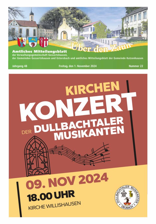 Über den Zaun Titelblatt 22/2024