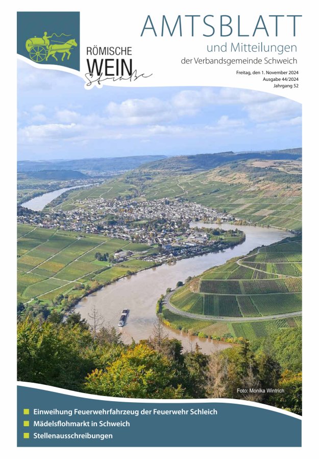 Amtsblatt VG Schweich Titelblatt 44/2024