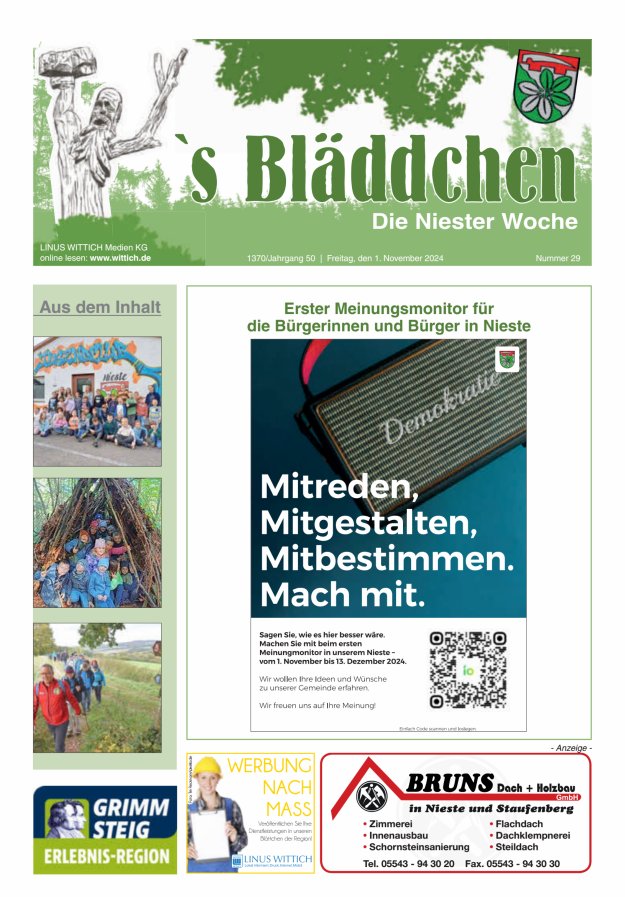 Niester Woche Titelblatt 29/2024