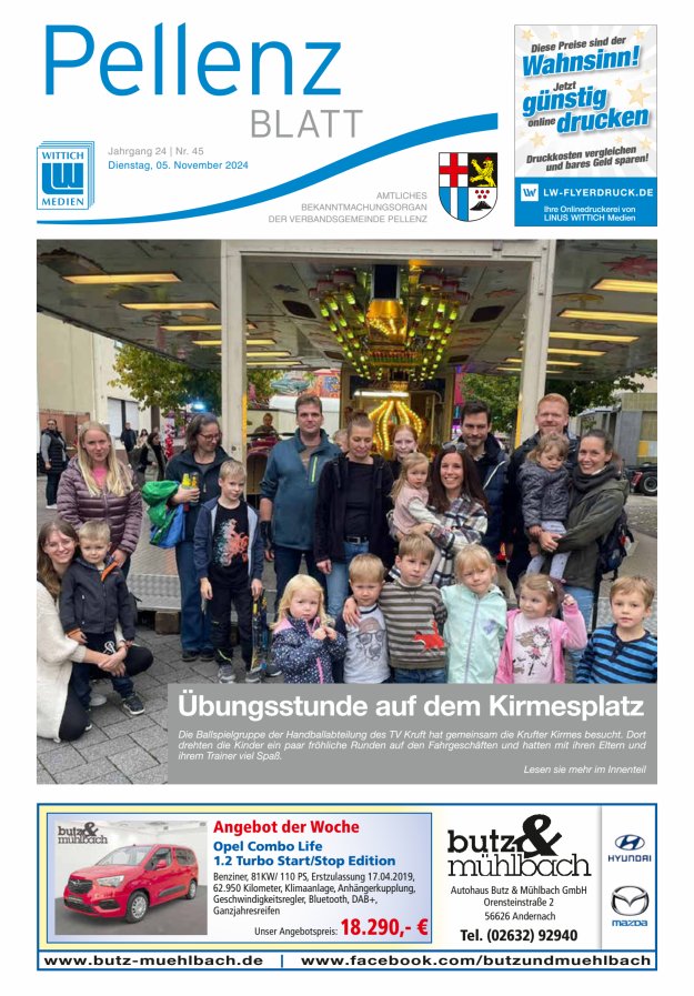 Pellenzblatt Titelblatt 45/2024