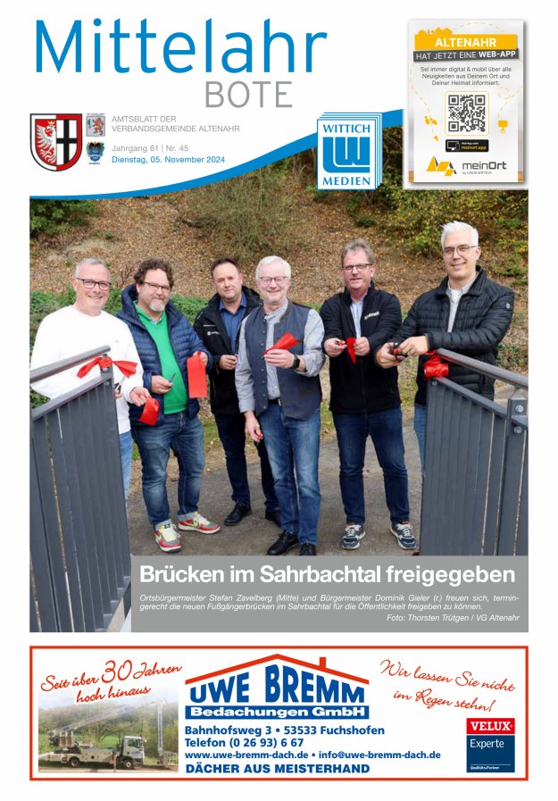 Mittelahr Bote Titelblatt 45/2024