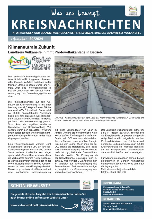 Kreisnachrichten Titelblatt 20/2024