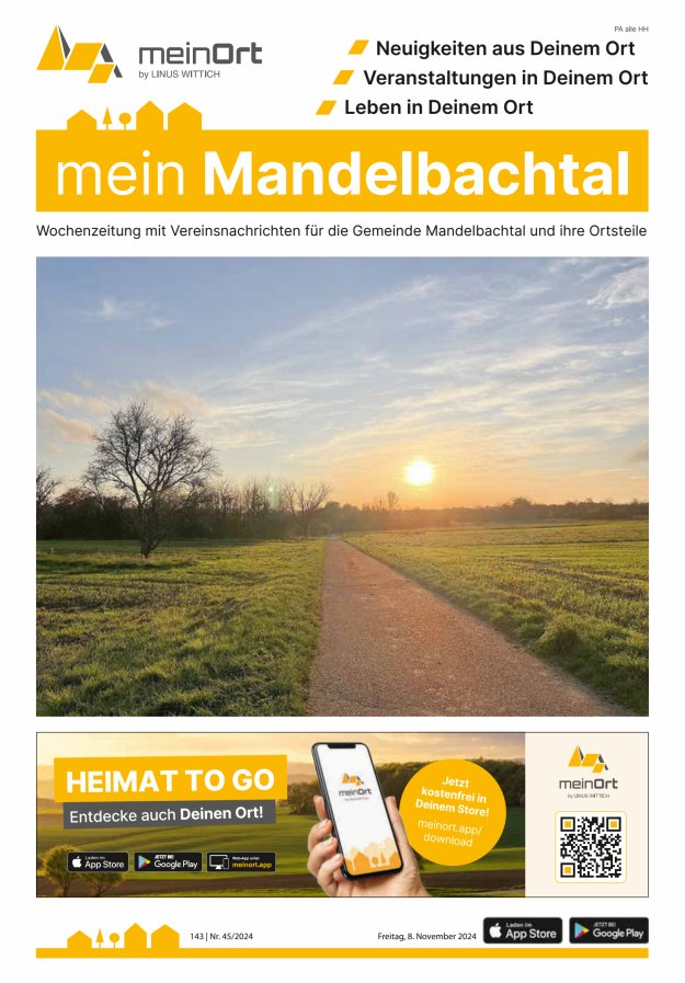 mein Mandelbachtal Titelblatt 45/2024