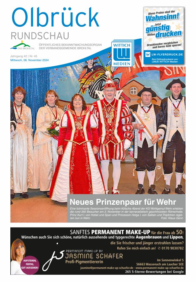 Olbrück Rundschau Titelblatt 45/2024