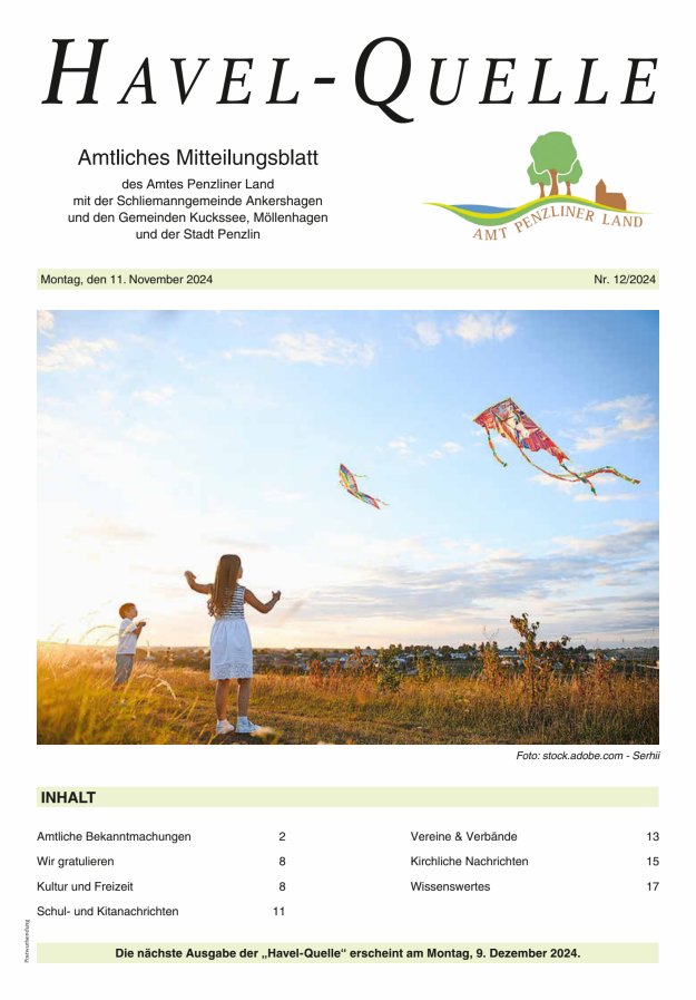 Havel-Quelle Titelblatt 12/2024