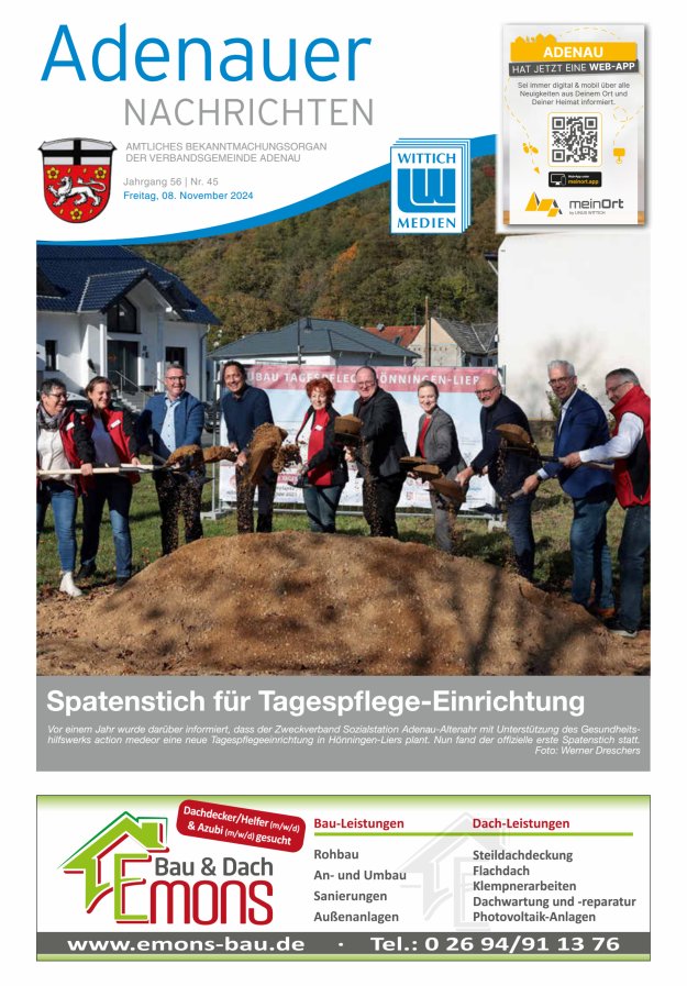 Adenauer Nachrichten Titelblatt 45/2024
