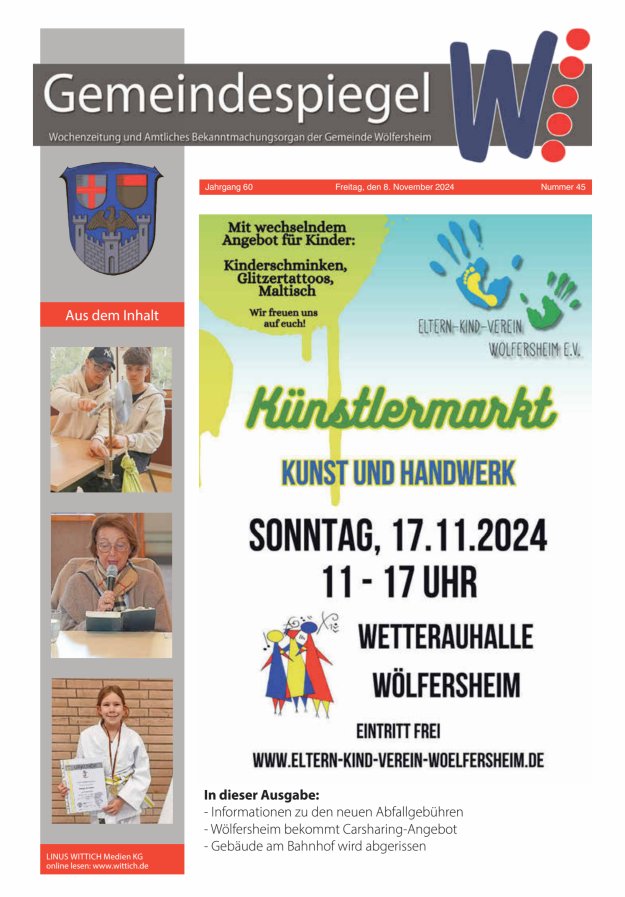 Der Gemeindespiegel Titelblatt 45/2024