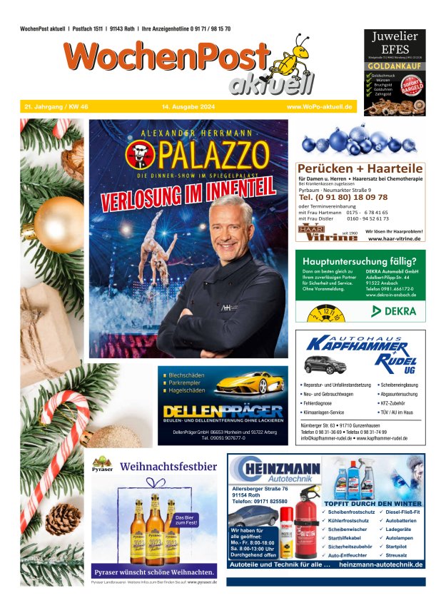 Wochenpost aktuell Titelblatt 15/2024