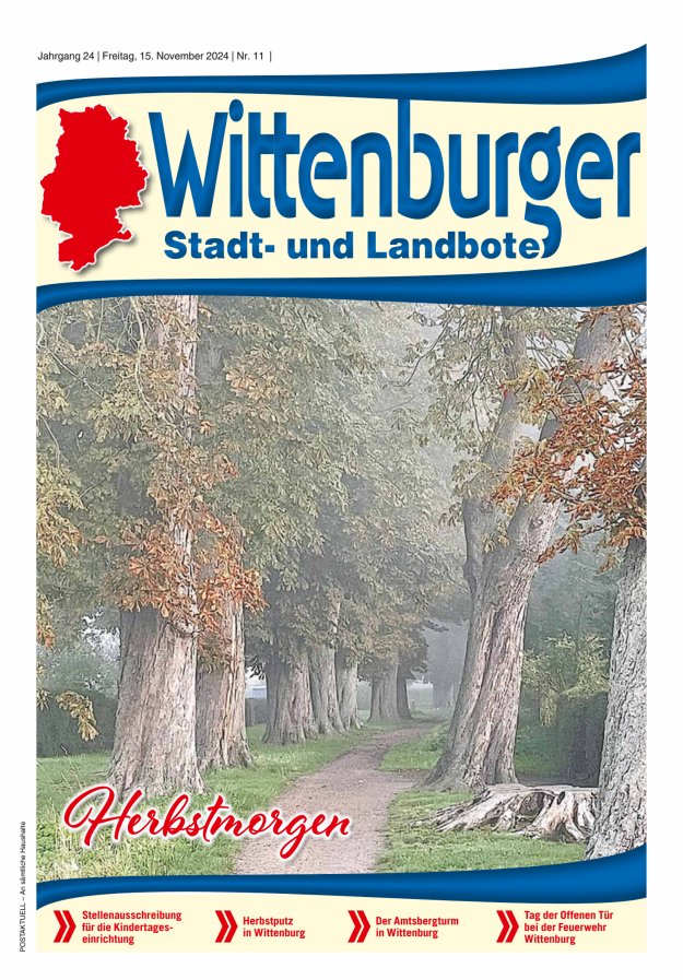 Wittenburger Stadt- und Landbote Titelblatt 11/2024