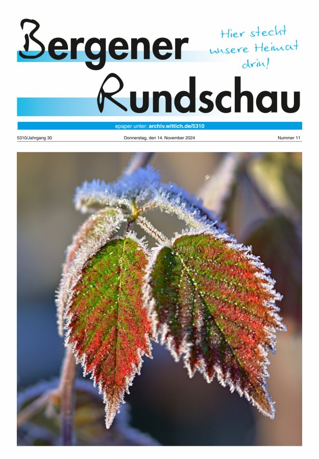 Bergener Rundschau Titelblatt 11/2024